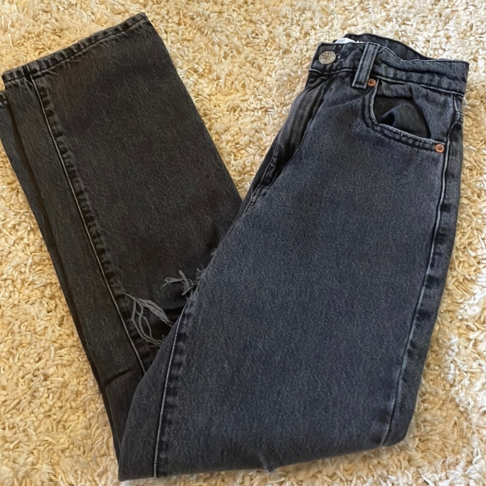 garage straight leg jeans